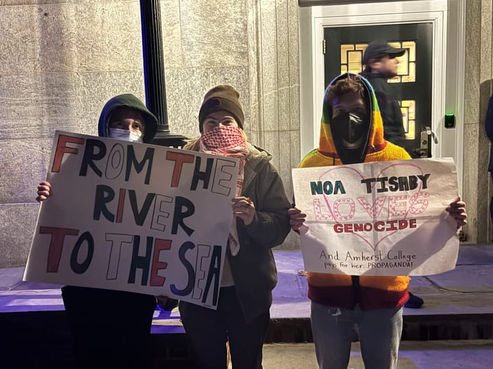 Students Protest Against Israeli Activist Noa Tishby