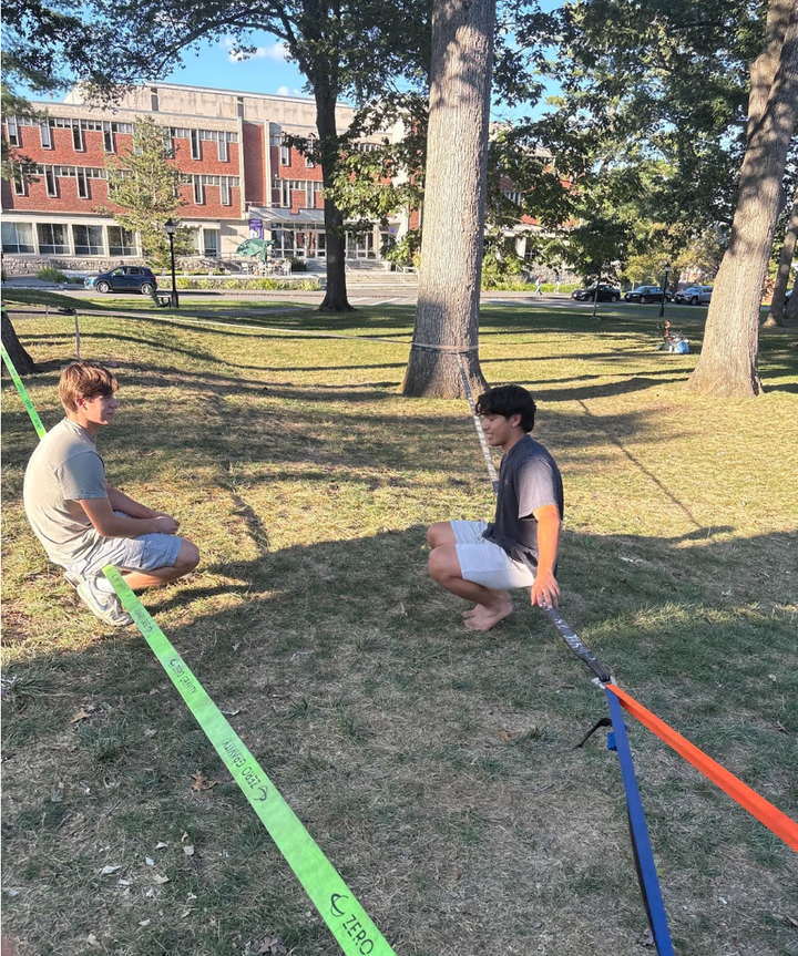 Wobbling Mammoths: How a Slackline Took Over the First-Year Quad